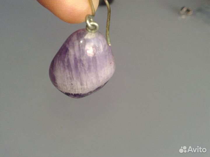 Серьги из аметиста