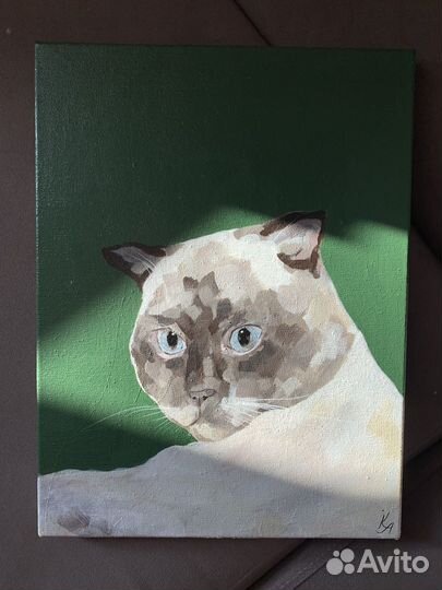 Картина с котом 30х40 в наличии