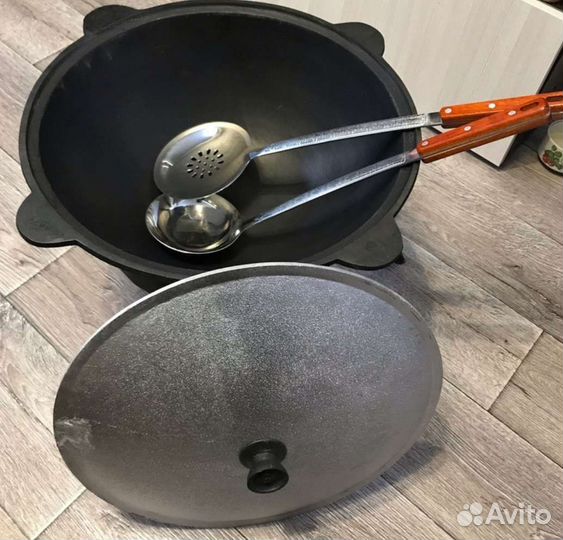 Шумовка и половник для казана 48 см