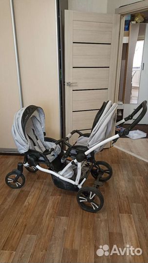Коляска для двойни bebetto 42