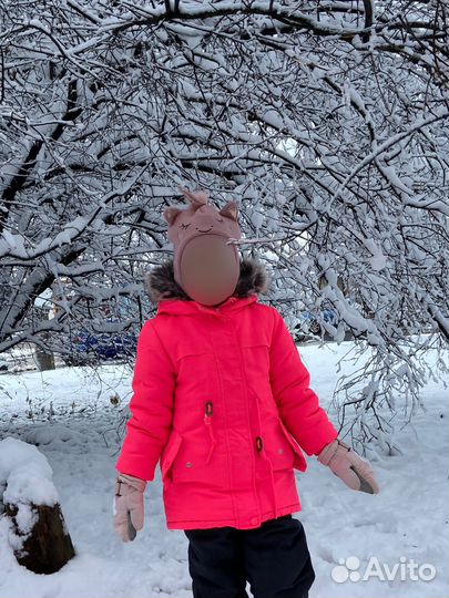 Куртка зимняя для девочки 116 детский мир