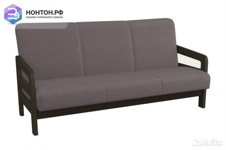 Диван книжка Вега-34 серый