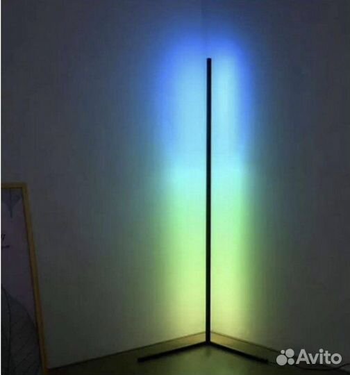 Торшер светодиодный RGB 150 см угловой