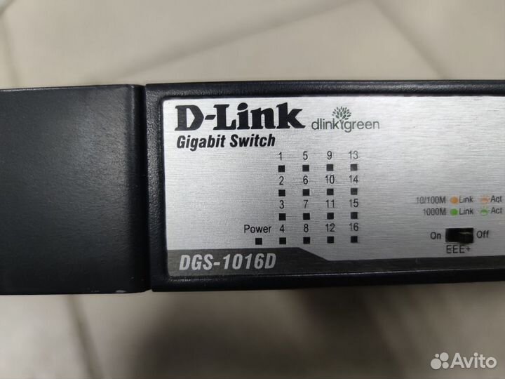 Маршрутизатор D-Link DGS-1016D