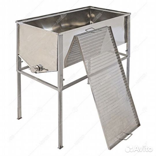 Стол для распечатки сот 1000 мм. нерж. плоское дно