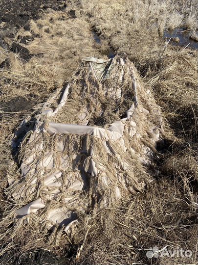 Лежачий скрадок на утку и гуся