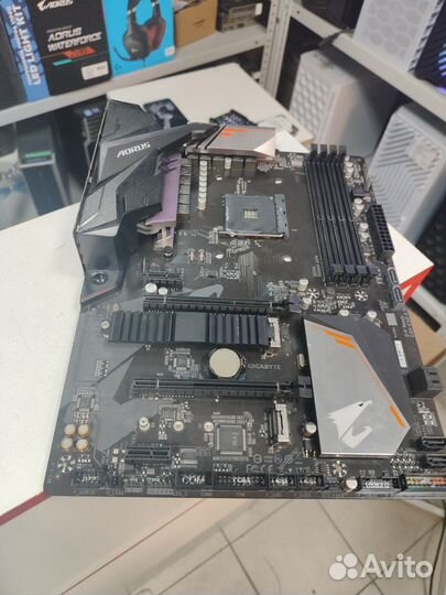 Материнская плата AM4 gigabyte B450 aorus elite