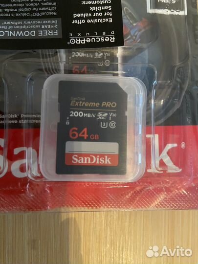 Карта памяти sandisk 64гб