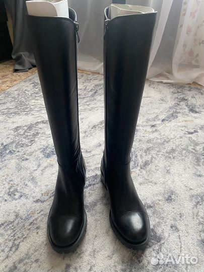 Сапоги кожаные