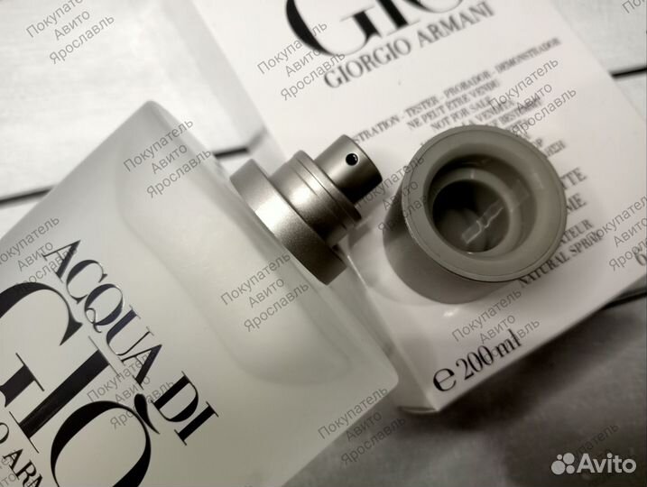 Armani acqua di gio 200 мл туалетная вода тестер