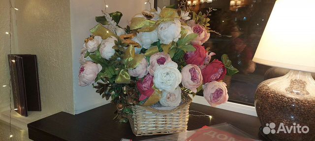 Пионы цветы шелковые искусственные