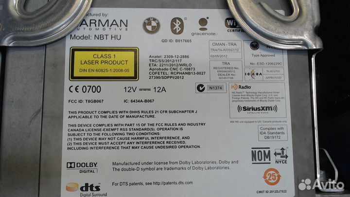 Магнитола BMW i3, 2016