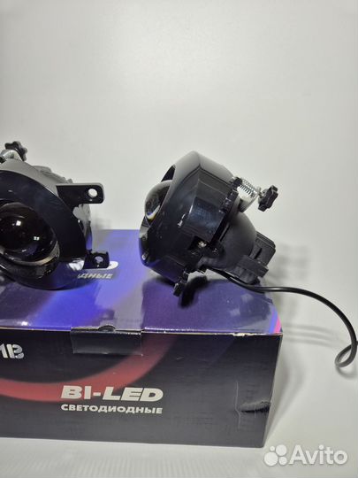 Линзованные птф на toyota rav 4