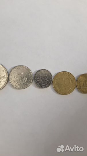 Набор французских монет
