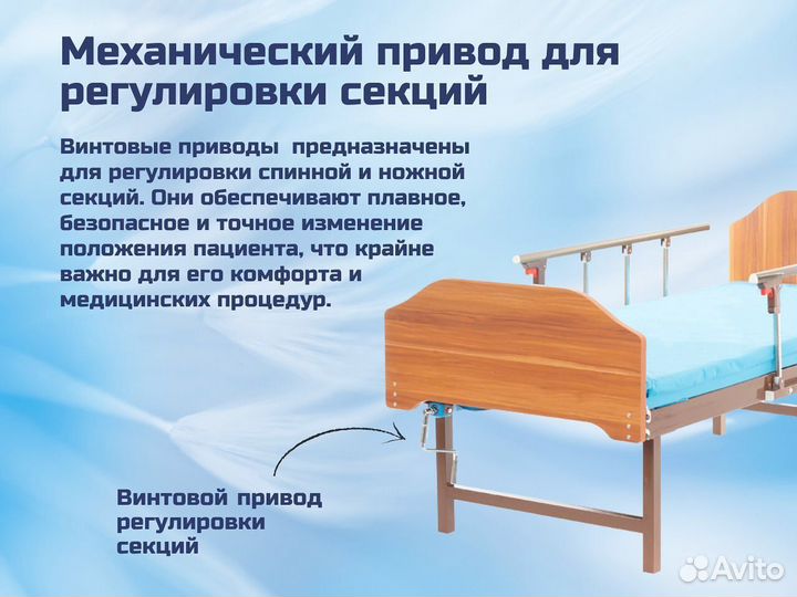 Медицинская кровать функциональная