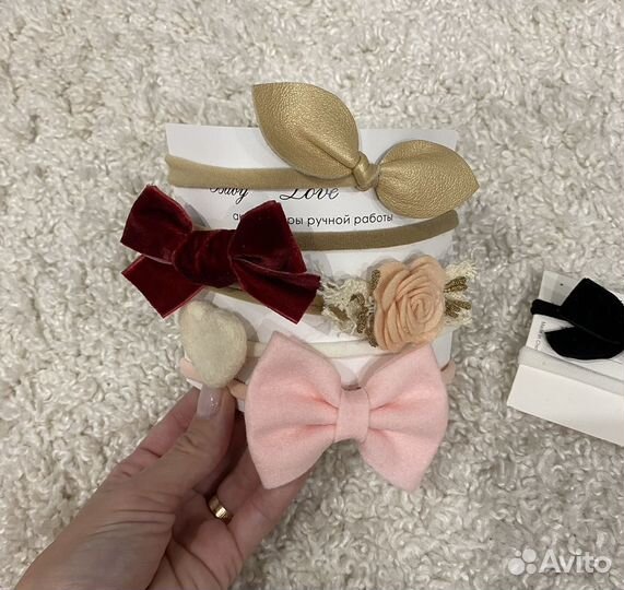 Повязки на голову для малышки 7 шт