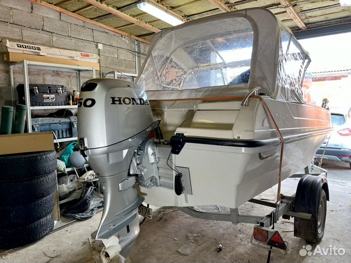 Лодка Terhi twin C 475 с мотором и прицепом