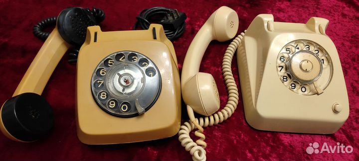 Старые телефоны дисковые времён СССР