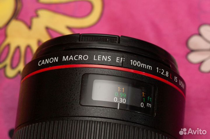 Canon EF 100mm 2.8 L Macro IS USM топовый хороший