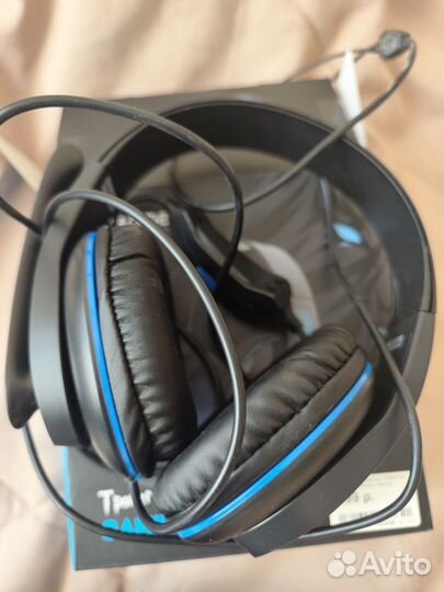 Наушники игровые проводные с микрофоном