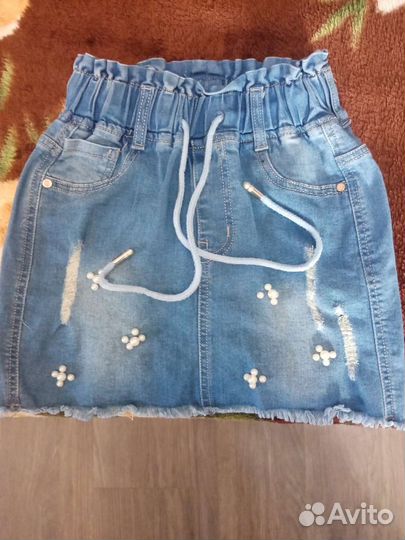 Джинсовая юбка