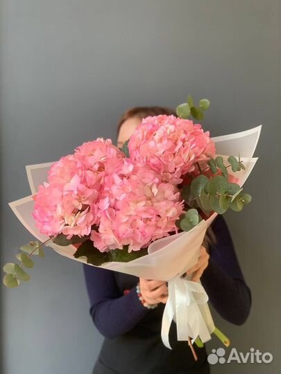 Цветы Казань.Букет из гортензий.Доставка