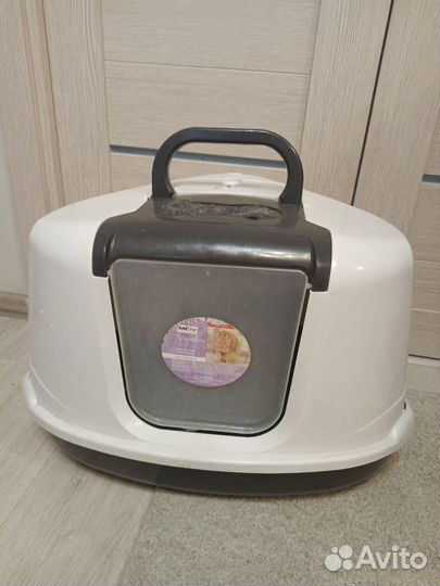 Угловой кошачий туалет лоток