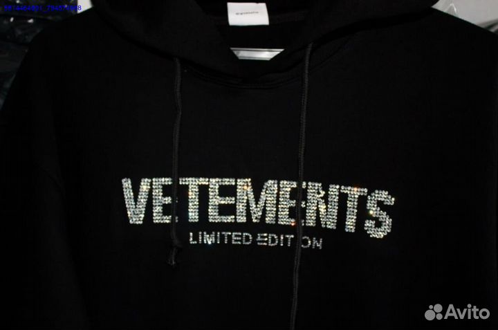 Худи Vetements со стразами vhq (Арт.52679)