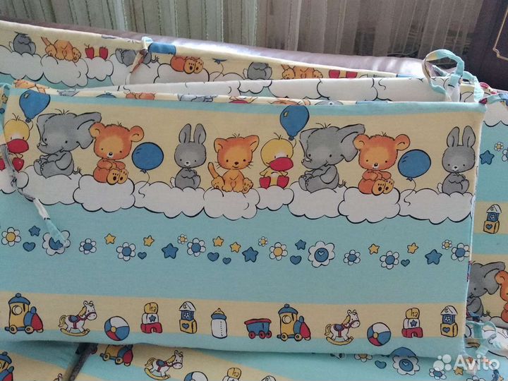 Бортики в детскую кроватку бу