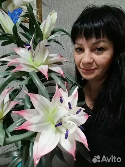 Торшер напольный Лилия из изолона