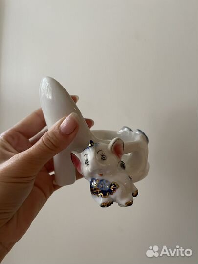 Туфелька со слоненком гжель