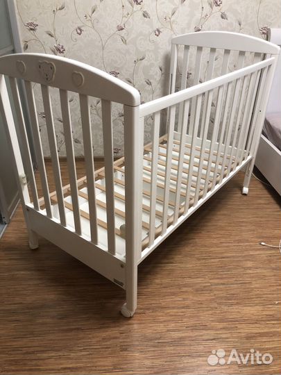 Итальянская Детская кроватка из бука Erbesi Charly