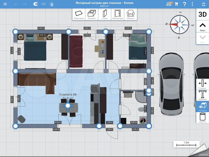 Дом 68,2 м² на участке 11 сот.