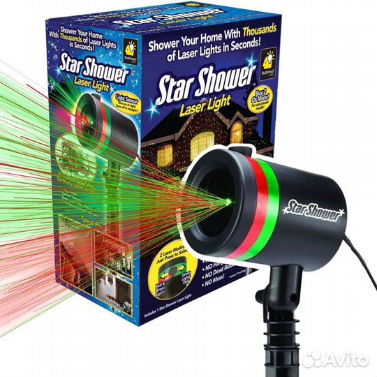Лазерный звездный проектор star shower laser light