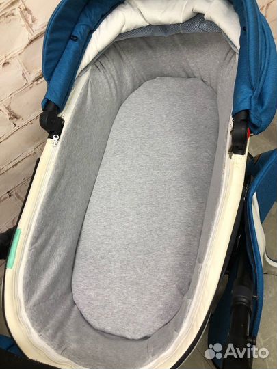 Детская коляска Nuovita Carro Sport 2в1 Морской/Бе