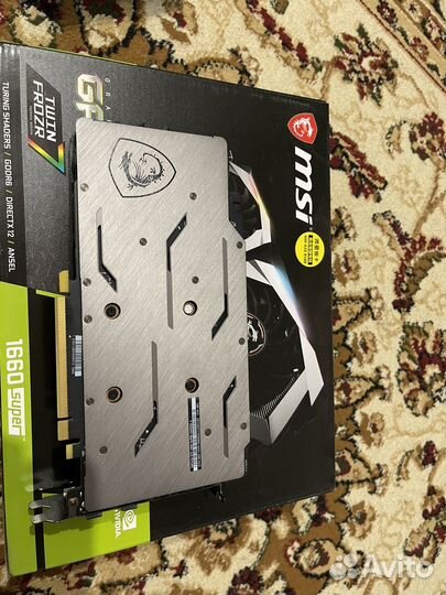 Видеокарта gtx 1660 super 6gb RGB подсветка
