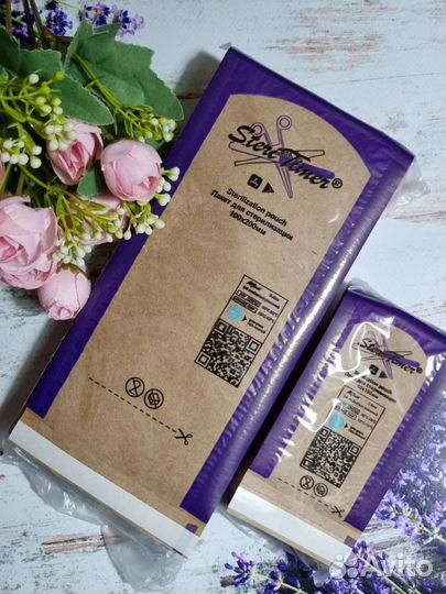 Крафт-пакеты для стерилизации, 100 шт