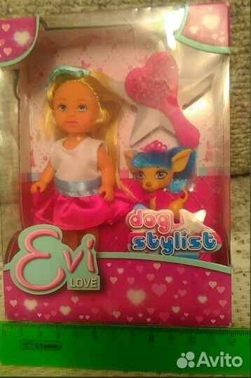 Кукла Evi с собачкой