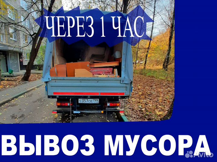 Вывоз мусора Merсedes Sprinter 10 кубов