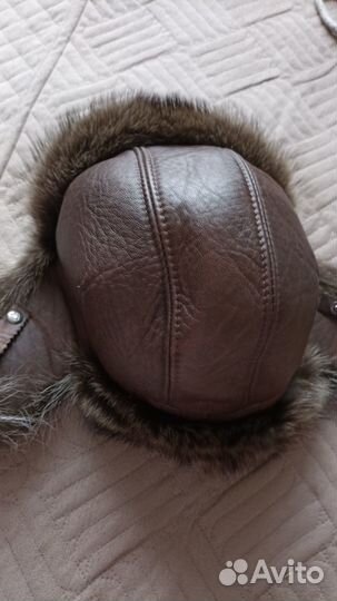 Шапка ушанка мужская меховая