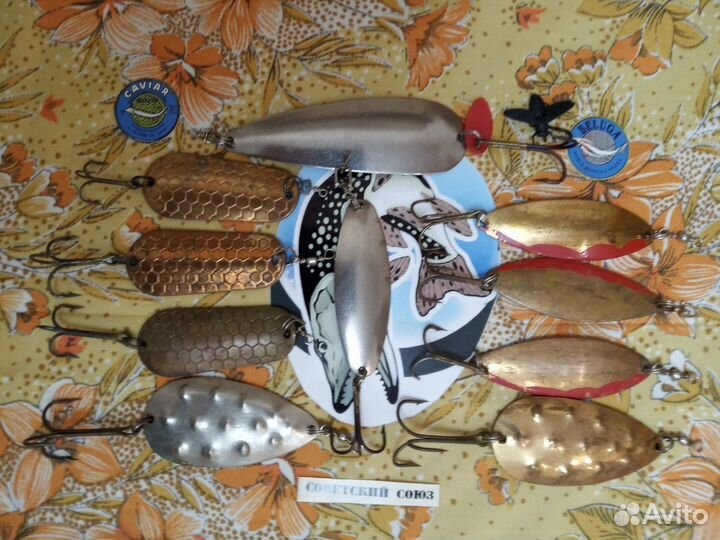 Блесна Волга Сенеж Неман Рыболовные снасти СССР