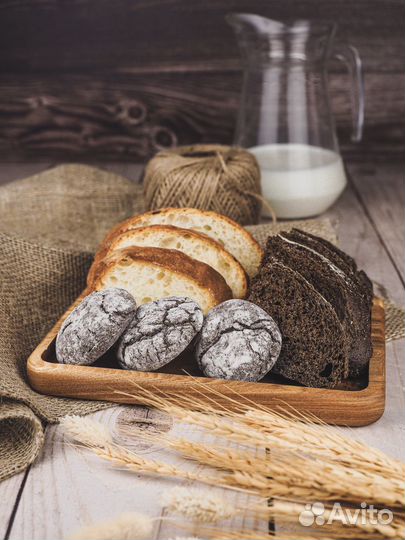 Тарелка деревянная для подачи, менажница, блюдо