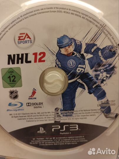 Игра NHL 12 для PS3