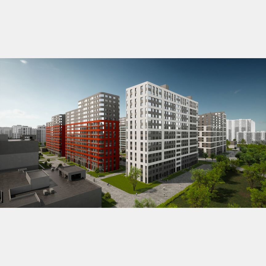 2-к. квартира, 61,5 м², 16/17 эт.