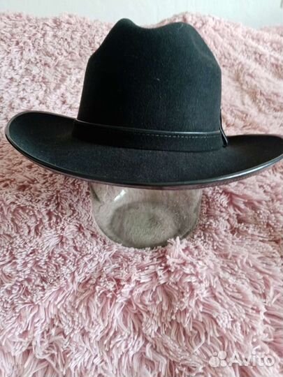 Шляпа мужская кожаная