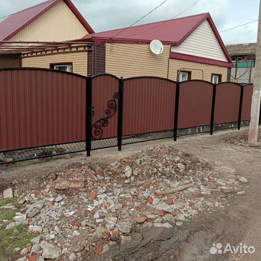 Заборы,сайдинг,кровля