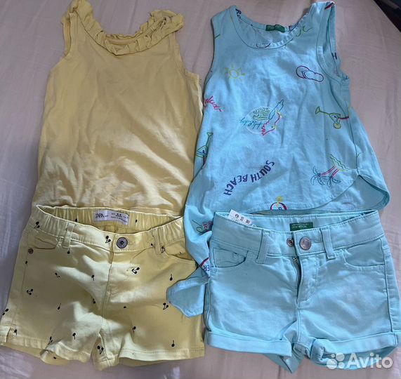 Шорты джинсы комбинезоны Zara H&M Benetton