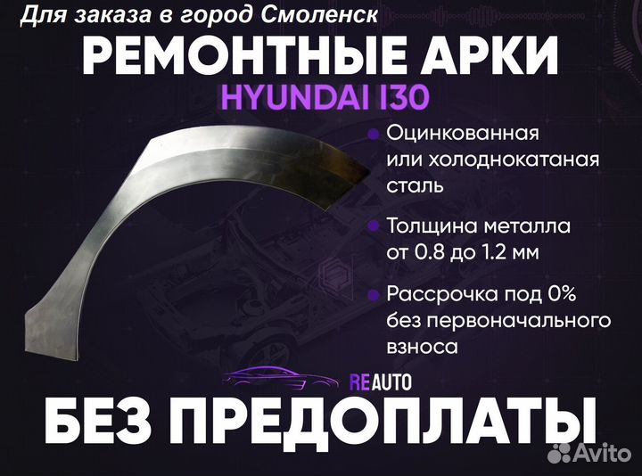 Ремонтные арки на Hyundai i30