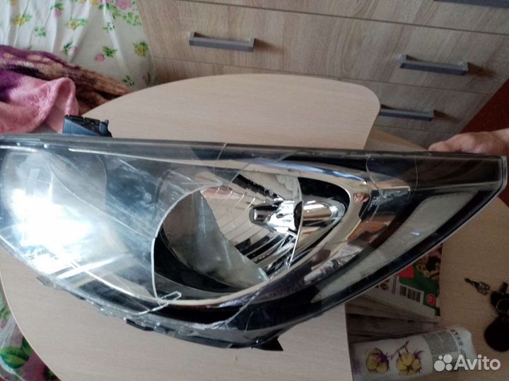 Фара левая на hyundai solaris-l