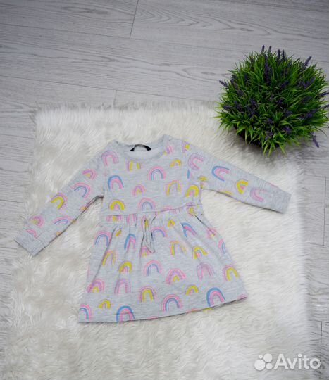Фирменные платья с рукавом 92-98 см девочки